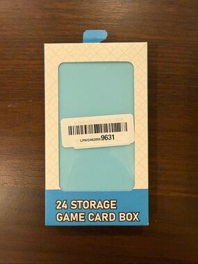 Amazon Light Blue 24-Card Storage Game Card Box